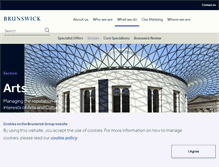 Tablet Screenshot of brunswickarts.com
